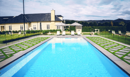 Luxury pool tiling